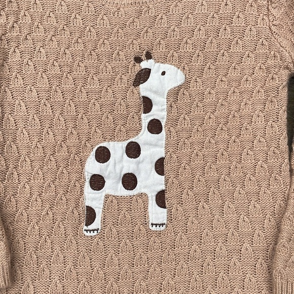 cable knit pull over sweater with giraffe So soft - Picture 3 of 8